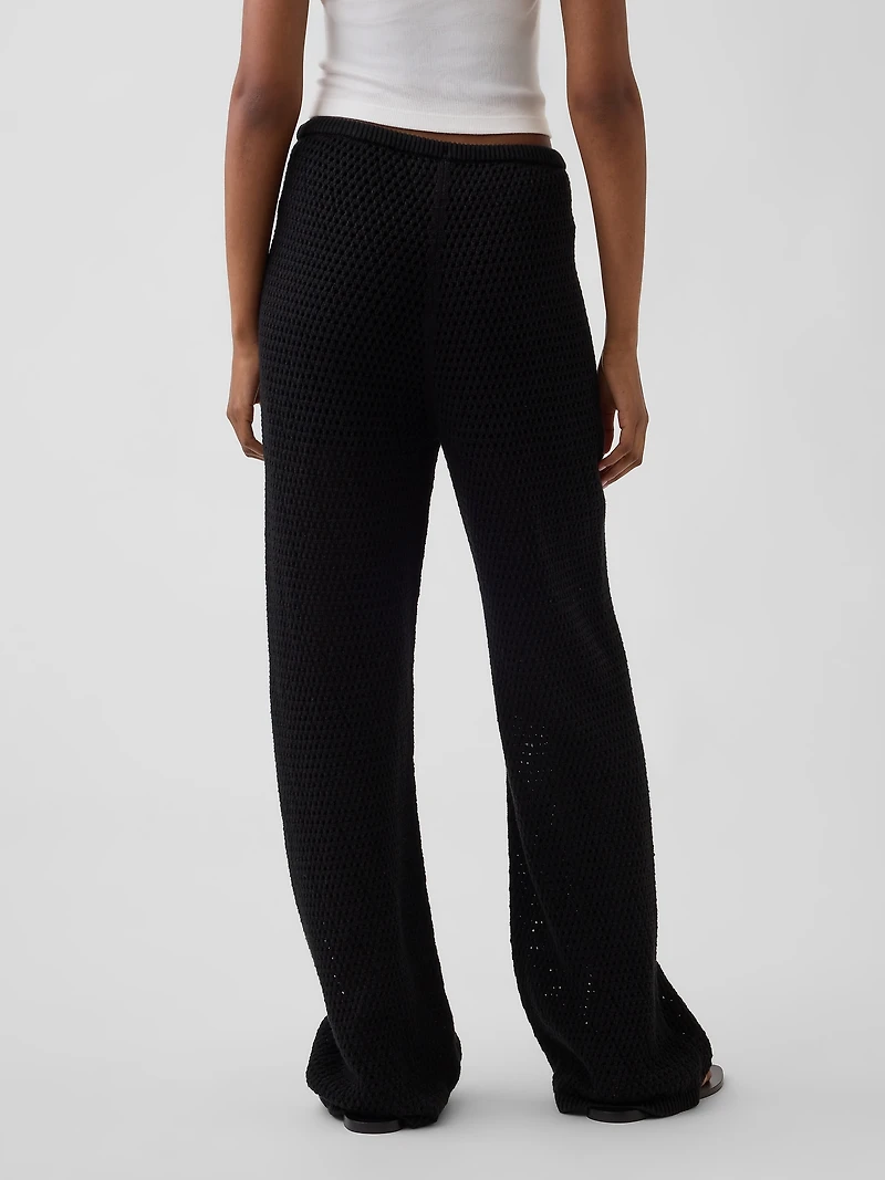 100% Cotton Crochet Sweater Pants