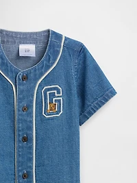Baby Denim Varsity Outfit Set