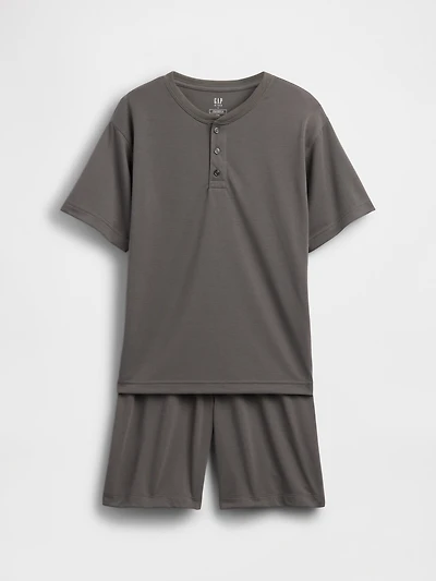 Kids Recycled Henley PJ Set