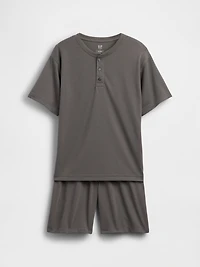 Kids Recycled Henley PJ Set