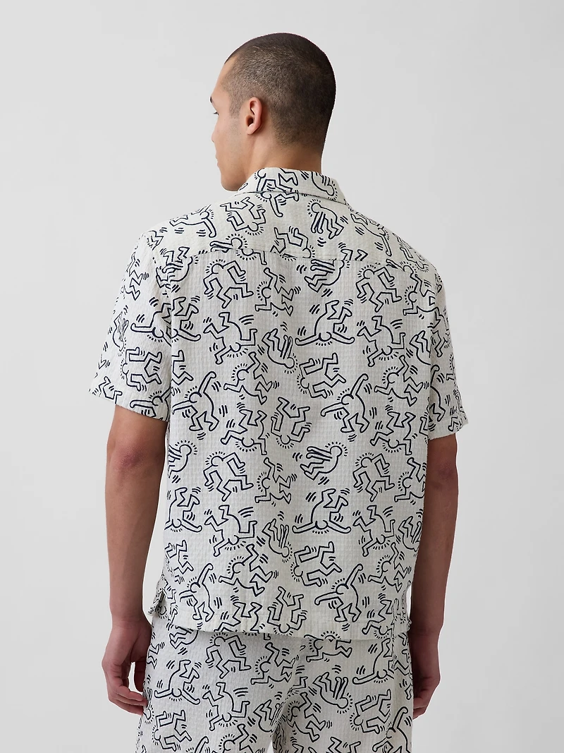 Keith Haring Textured Shirt