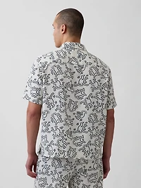 Keith Haring Textured Shirt