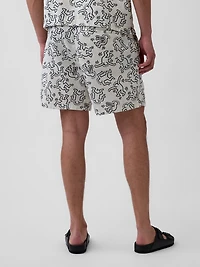 Keith Haring Textured Easy Shorts