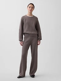 CashSoft Relaxed Shaker-Stitch Sweater