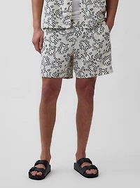 Keith Haring Textured Easy Shorts