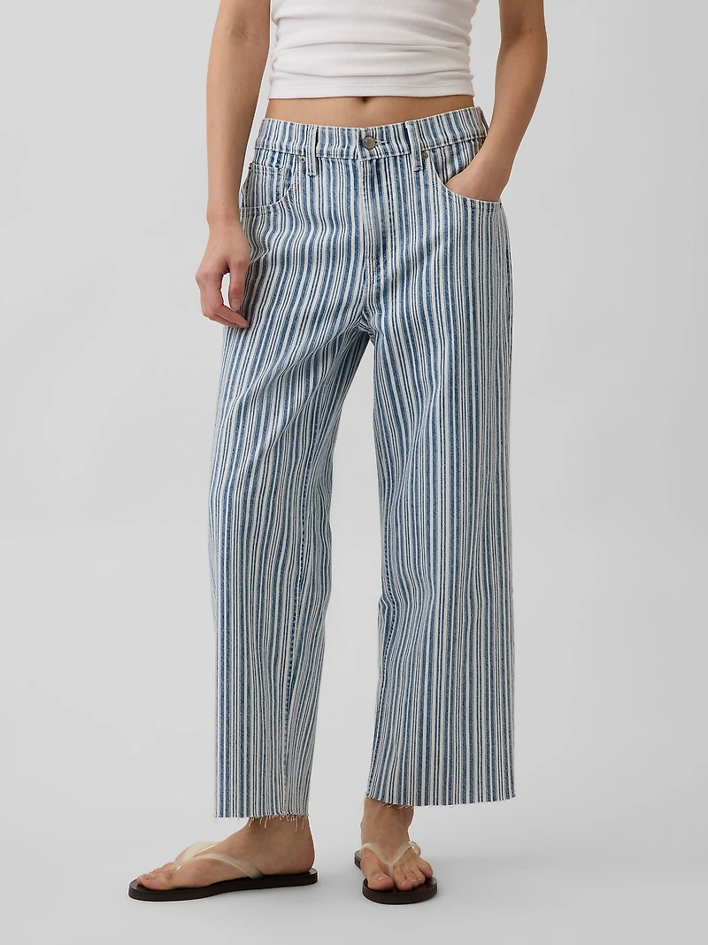 Low Slung Relaxed Crop Jeans