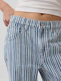 Low Slung Relaxed Crop Jeans