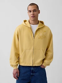 Keith Haring Heavyweight Crop Zip Hoodie