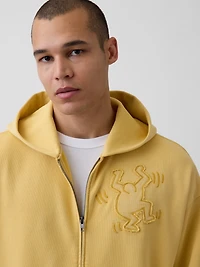Keith Haring Heavyweight Crop Zip Hoodie