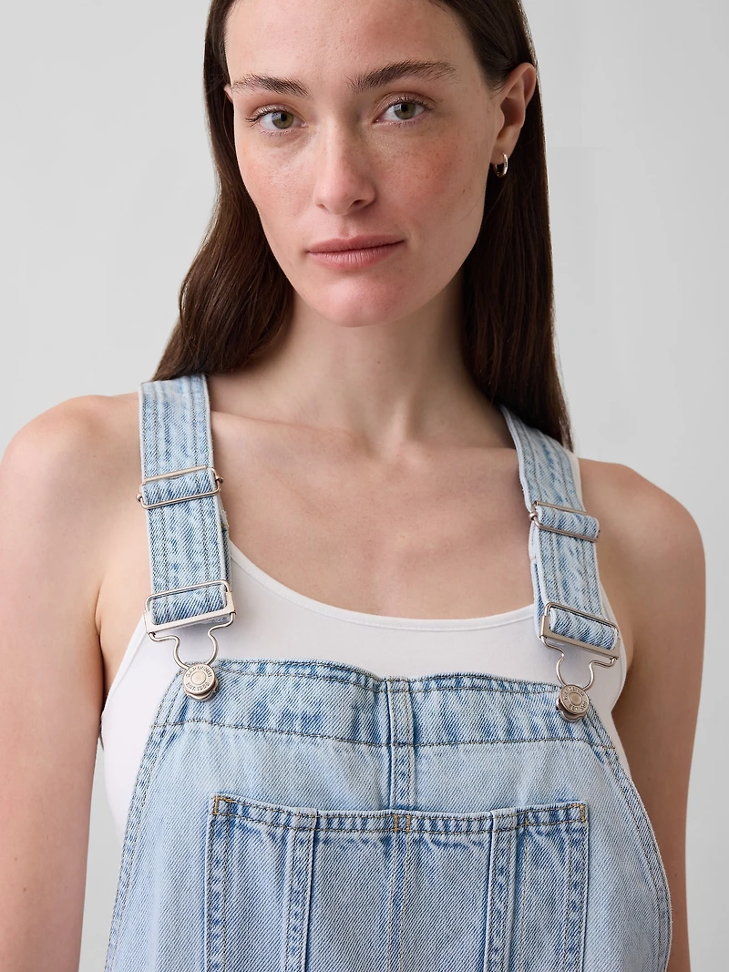 UltraSoft Denim Loose Shortalls