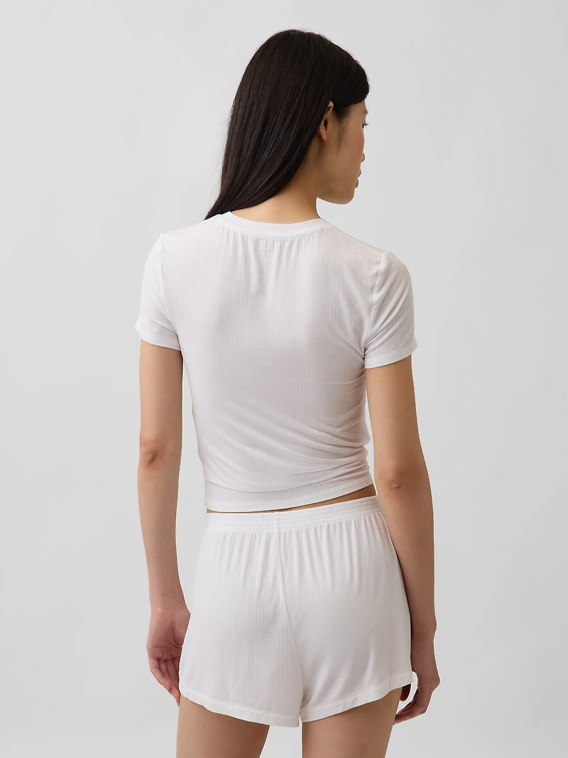 Softest UltraFine Rib Modal PJ T-Shirt