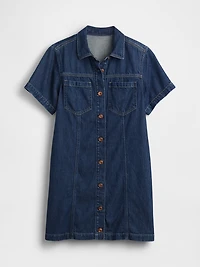 UltraSoft Denim Mini Shirtdress