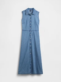 UltraSoft Denim Maxi Shirtdress