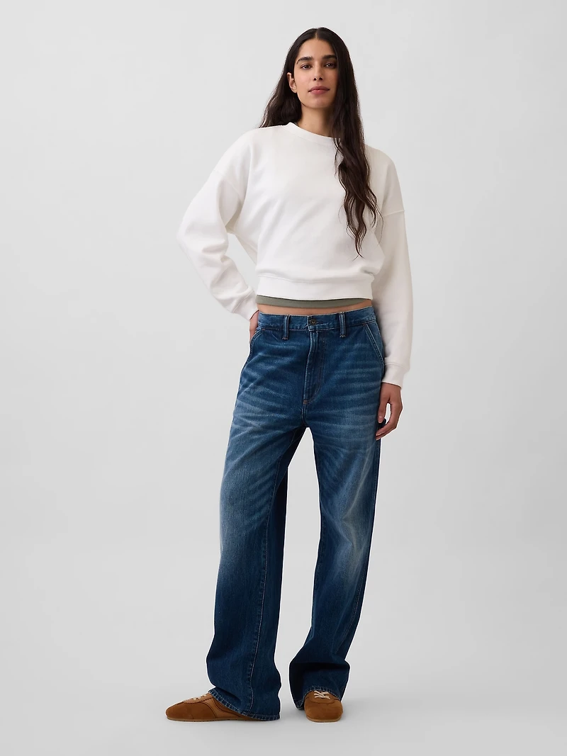 VintageSoft Wedge Crewneck Sweatshirt