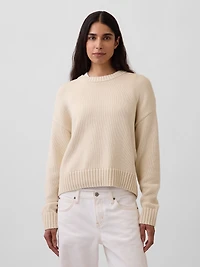 100% Cotton Oversized Crop Sweater