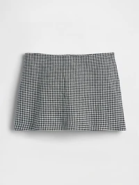 Linen-Blend Mini Skort