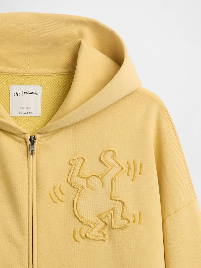 Keith Haring Heavyweight Crop Zip Hoodie