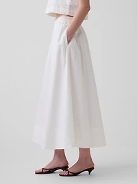 Poplin Maxi Skirt