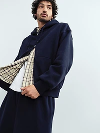 Twill Straight-Hem Shirt