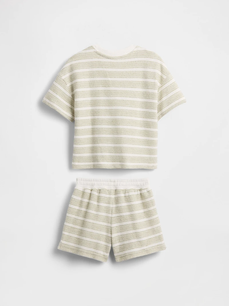 Baby & Toddler Terry Stripe Outfit Set