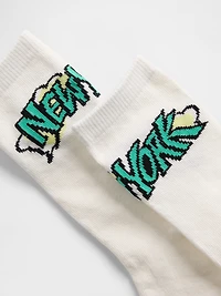 Kids Graphic Logo Crew Socks (3-Pack)