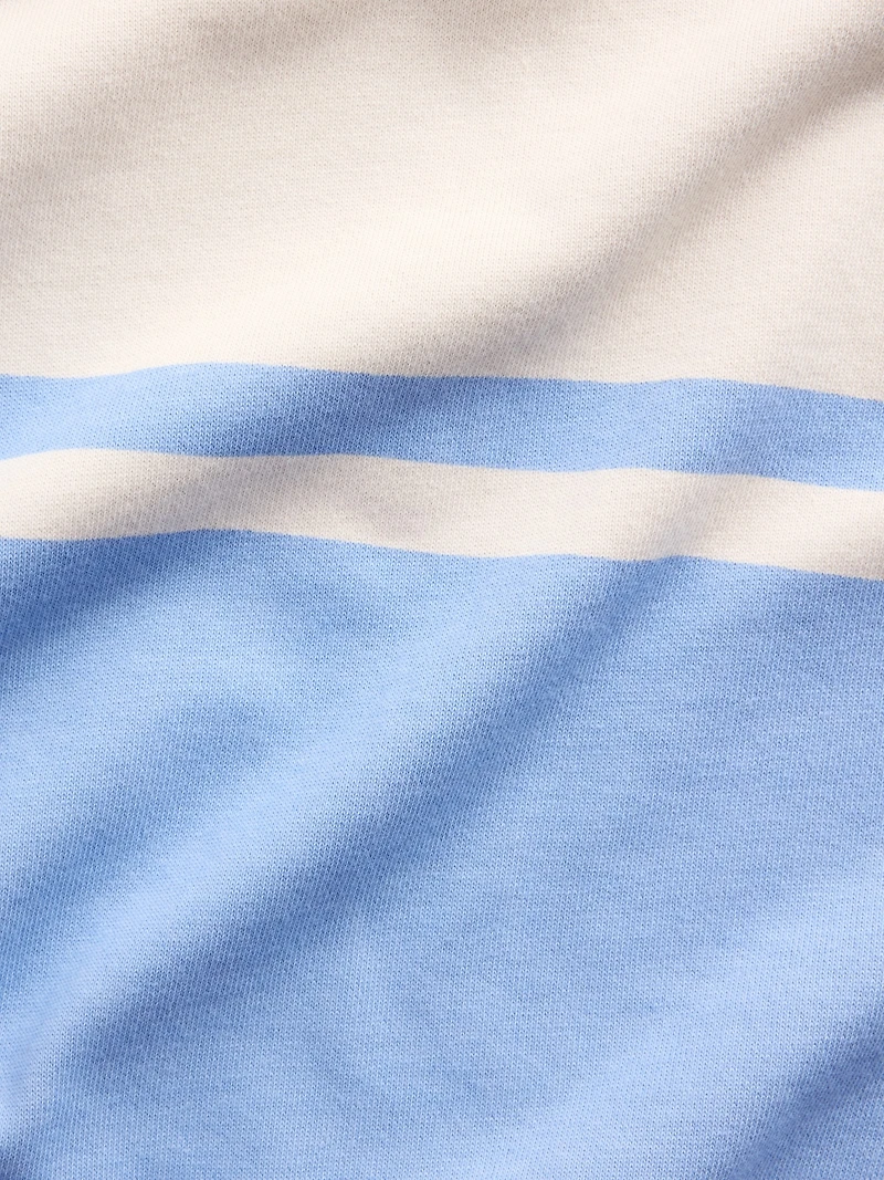 French Terry Oversized Polo Sweatshirt