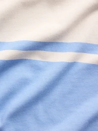 French Terry Oversized Polo Sweatshirt