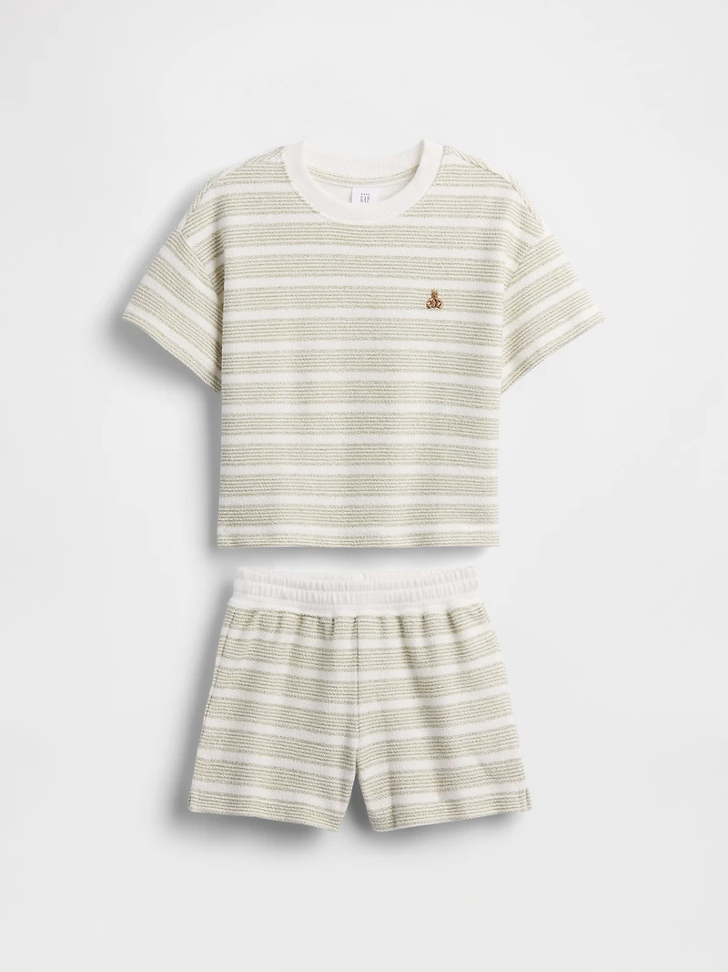Baby & Toddler Terry Stripe Outfit Set