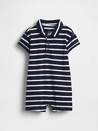 Baby Jersey Polo Shorty One-Piece