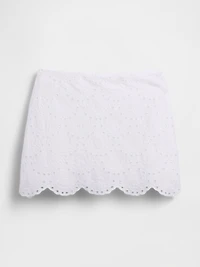 Eyelet Mini Skort
