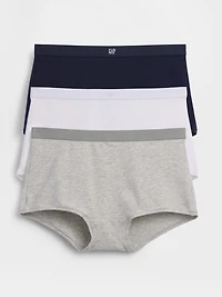 Organic Stretch Cotton Logo Shorty (3-Pack)