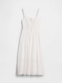 Lace-Up Corset Maxi Dress