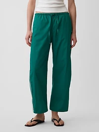 Organic Cotton Poplin Relaxed Easy Stripe Pants
