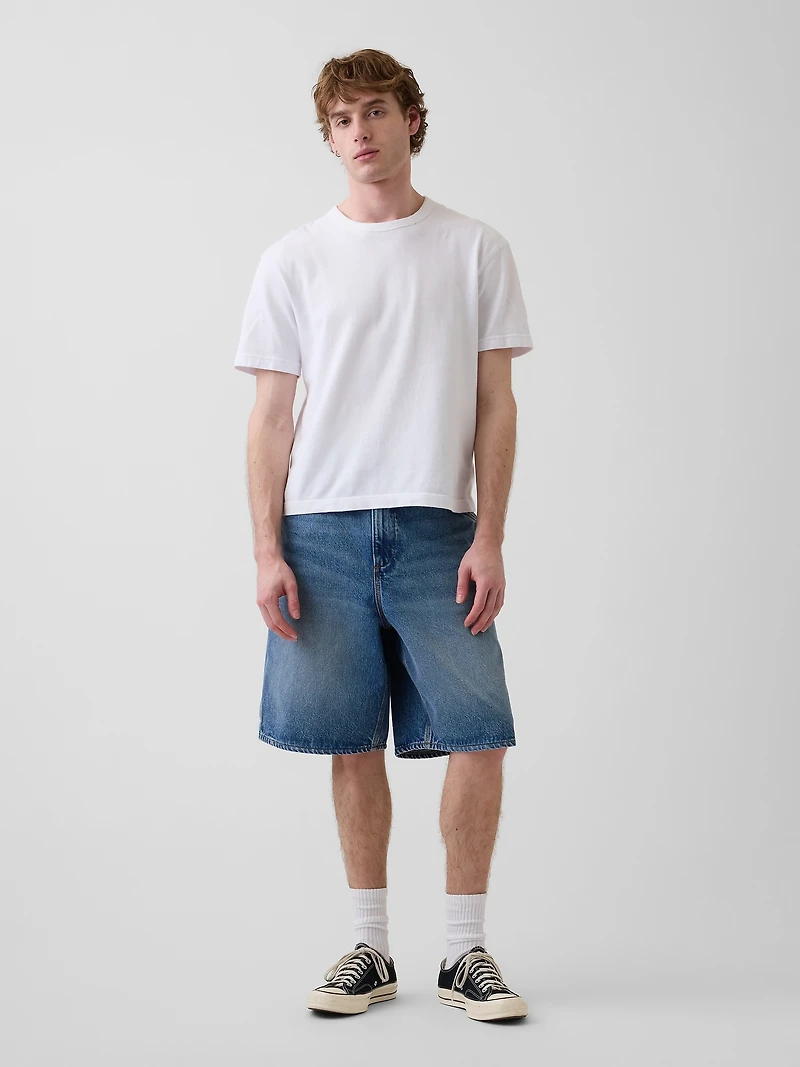 10.5" Baggy Denim Carpenter Shorts