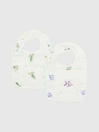 Bamboo Little Turtle Bib Set