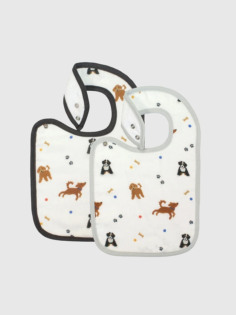 Bamboo Little Dogs Bib Set