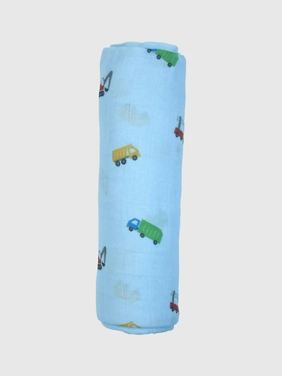 Bamboo Little Trucks Swaddle
