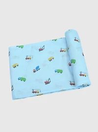 Bamboo Little Trucks Swaddle
