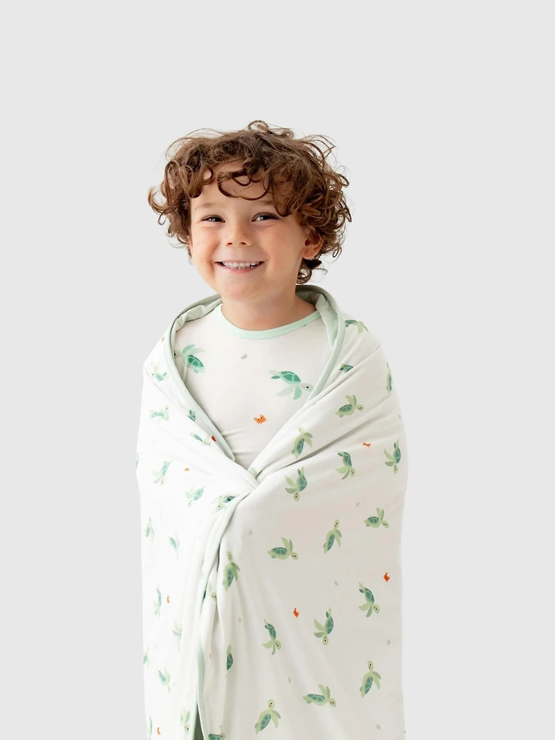 Bamboo Little Turtle Baby Blanket