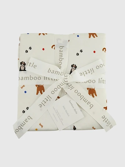 Bamboo Little Dogs Baby Blanket