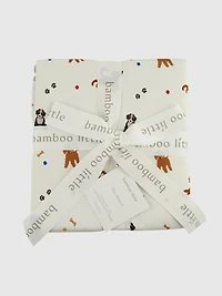 Bamboo Little Dogs Baby Blanket