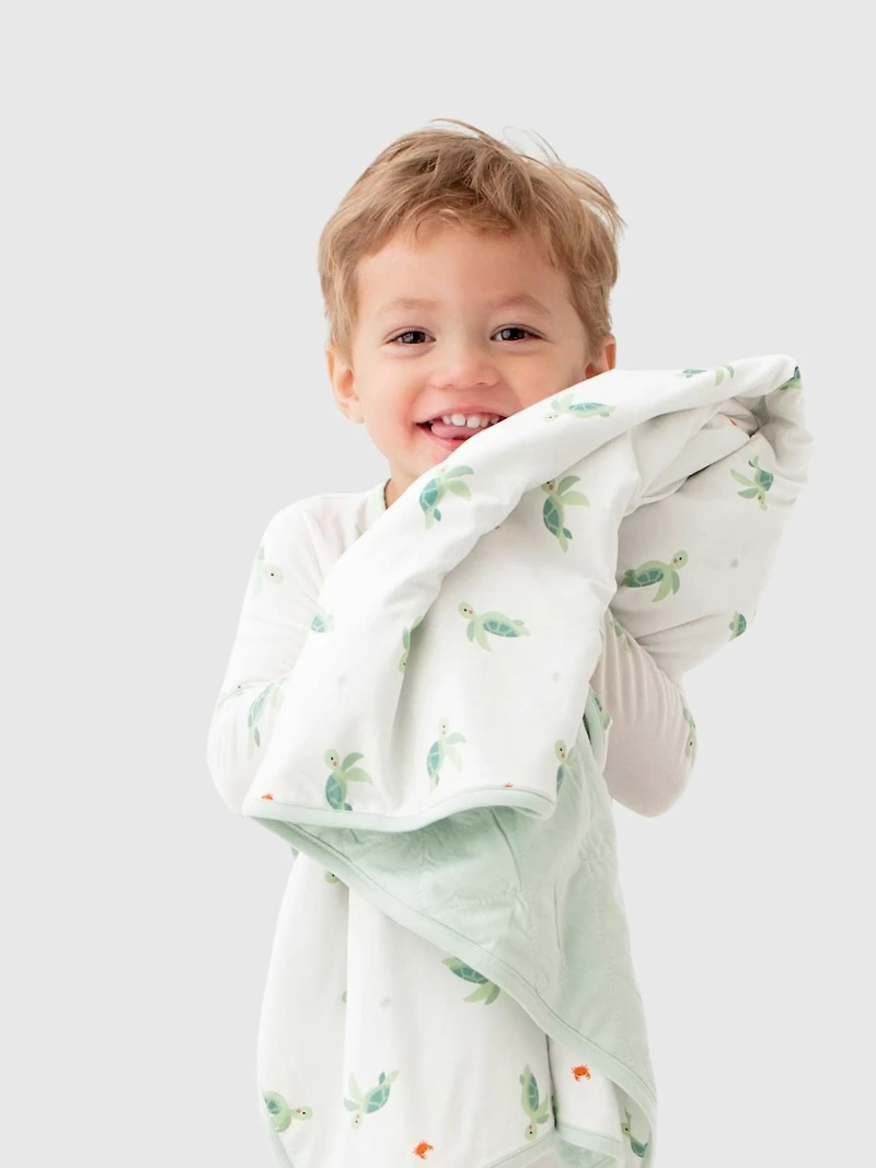 Bamboo Little Turtle Baby Blanket
