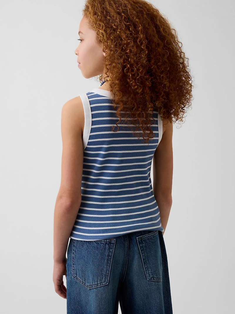 Kid Rib Scoop Tank Top