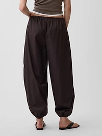 Organic Cotton Poplin Easy Baggy Joggers