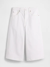 High Rise Culotte Jeans