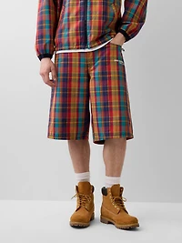 Gap × Awake NY Plaid Canvas Baggy Shorts
