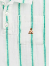 Baby & Toddler Cotton Gauze Print Polo Shirt
