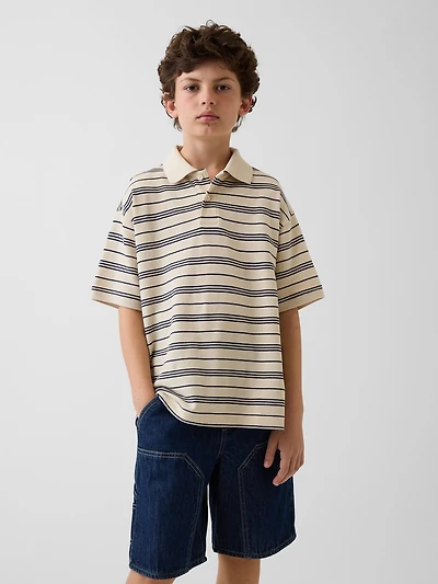 Kids Relaxed Pique Polo Shirt