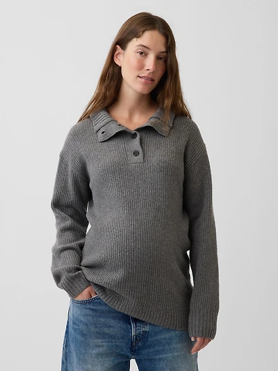 Maternity CashSoft Mockneck Sweater