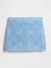 Pointelle Mini Sweater Skort